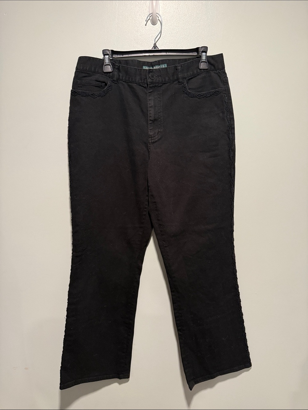 Ralph Lauren Black Denim Flare Jean